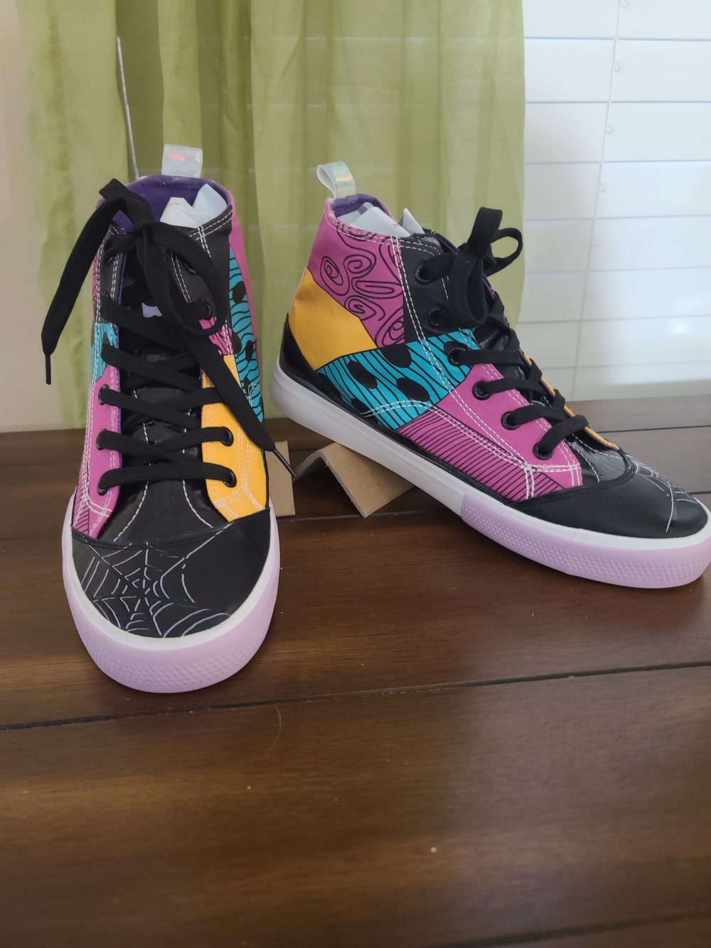 Disney Multicolor Patchwork High-Top Sneakers